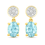 Ophelia Oval Diamond Accent Drop Earrings