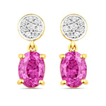 Ophelia Oval Diamond Accent Drop Earrings