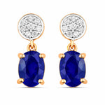 Ophelia Oval Diamond Accent Drop Earrings