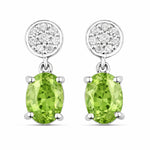 Ophelia Oval Diamond Accent Drop Earrings