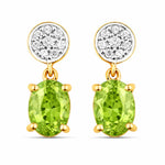 Ophelia Oval Diamond Accent Drop Earrings