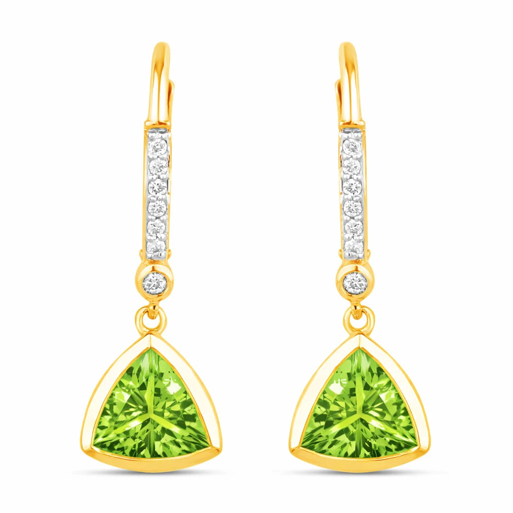 Statement Trillion Diamond Accent Drop Earrings