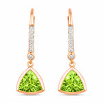 Statement Trillion Diamond Accent Drop Earrings