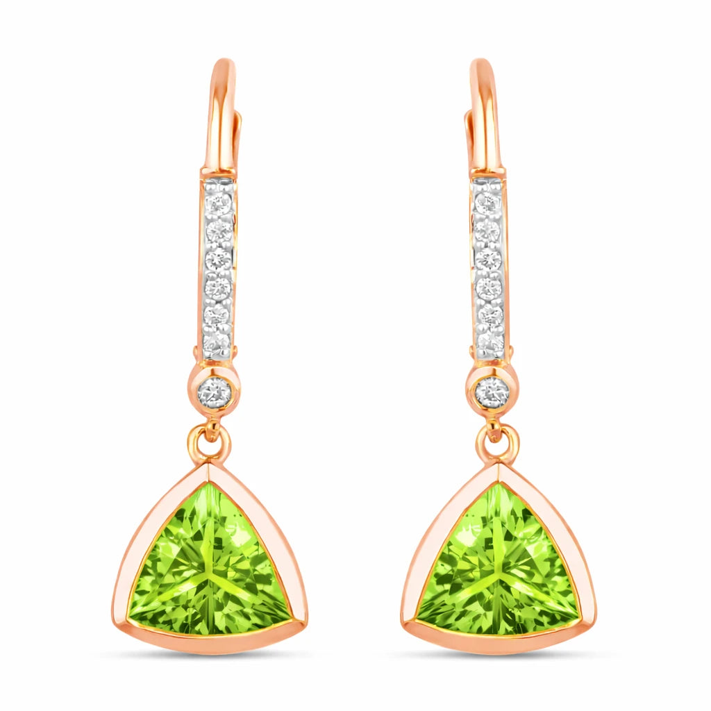 Statement Trillion Diamond Accent Drop Earrings