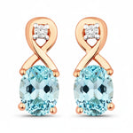 Oval Cut Diamond Accent Petite Drop Earrings