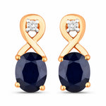 Oval Cut Diamond Accent Petite Drop Earrings