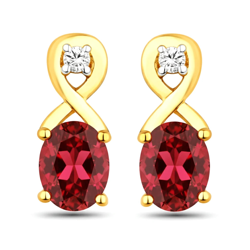 Oval Cut Diamond Accent Petite Drop Earrings