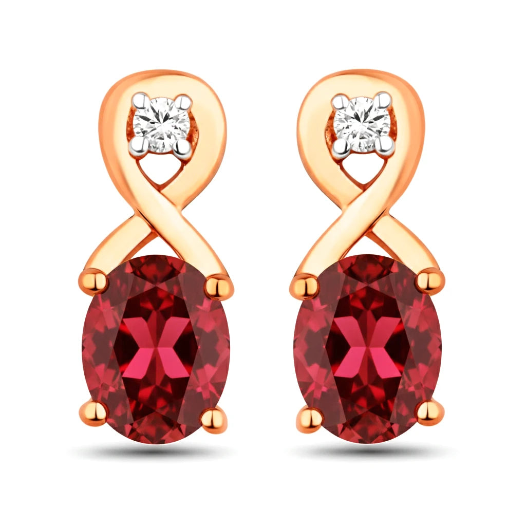 Oval Cut Diamond Accent Petite Drop Earrings