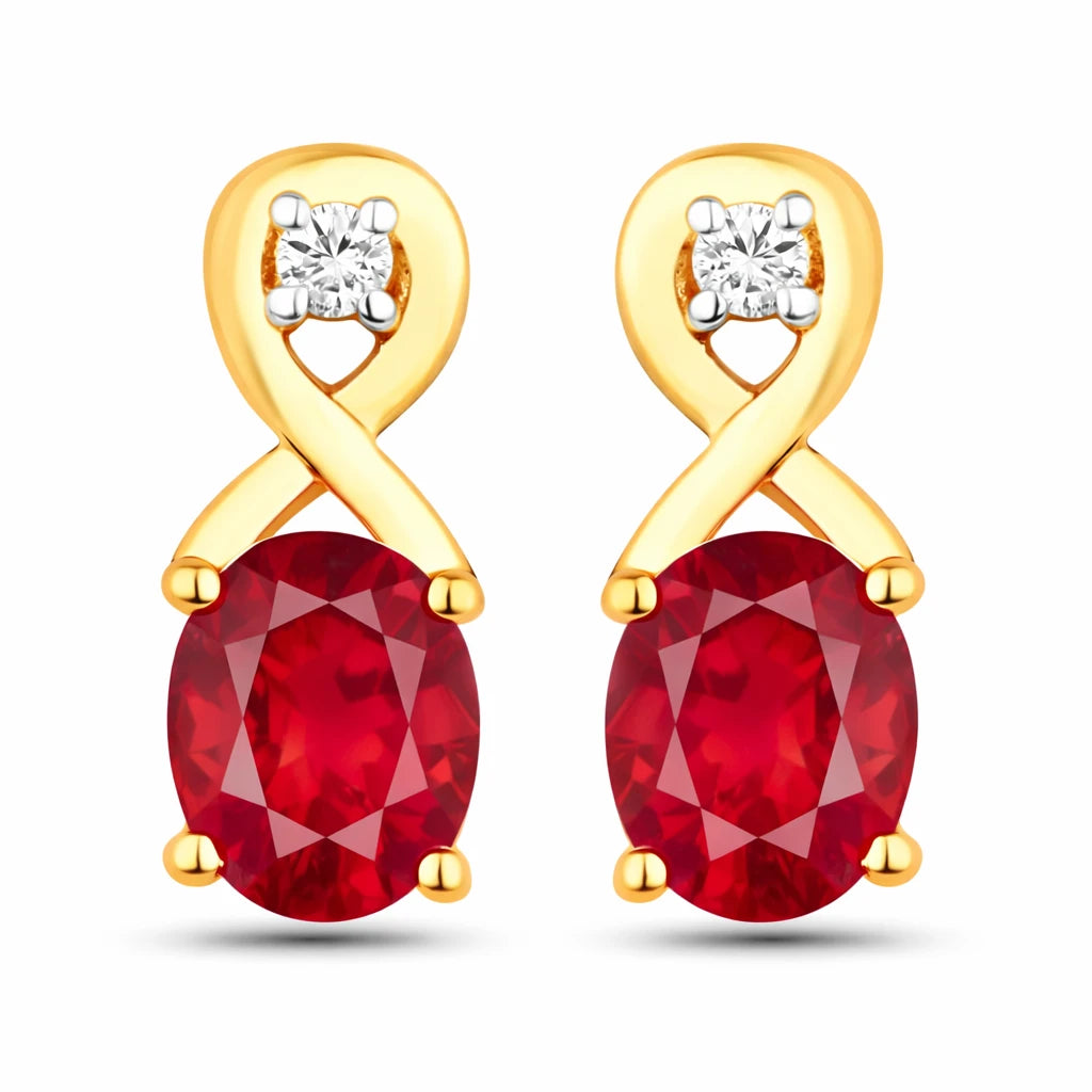 Oval Cut Diamond Accent Petite Drop Earrings