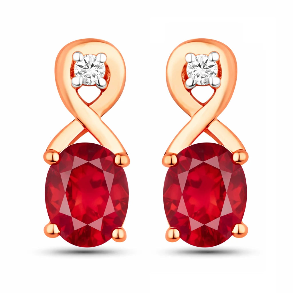 Oval Cut Diamond Accent Petite Drop Earrings