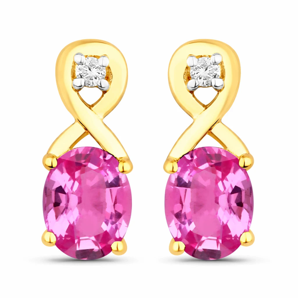 Oval Cut Diamond Accent Petite Drop Earrings