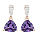 Trillion Cut Diamond Accent Stud Earrings