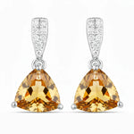 Trillion Cut Diamond Accent Stud Earrings