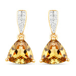 Trillion Cut Diamond Accent Stud Earrings
