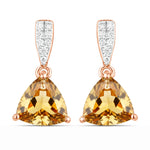 Trillion Cut Diamond Accent Stud Earrings