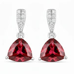 Trillion Cut Diamond Accent Stud Earrings