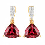Trillion Cut Diamond Accent Stud Earrings