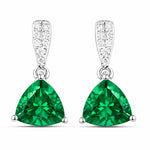 Trillion Cut Diamond Accent Stud Earrings