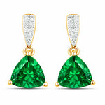 Trillion Cut Diamond Accent Stud Earrings
