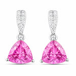 Trillion Cut Diamond Accent Stud Earrings