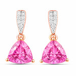 Trillion Cut Diamond Accent Stud Earrings