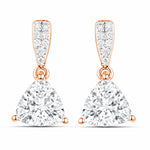 Trillion Cut Diamond Accent Stud Earrings