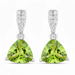 Trillion Cut Diamond Accent Stud Earrings