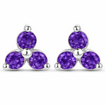 Round Prong Set Stud Earrings