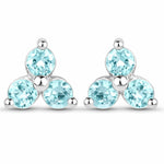 Round Prong Set Stud Earrings
