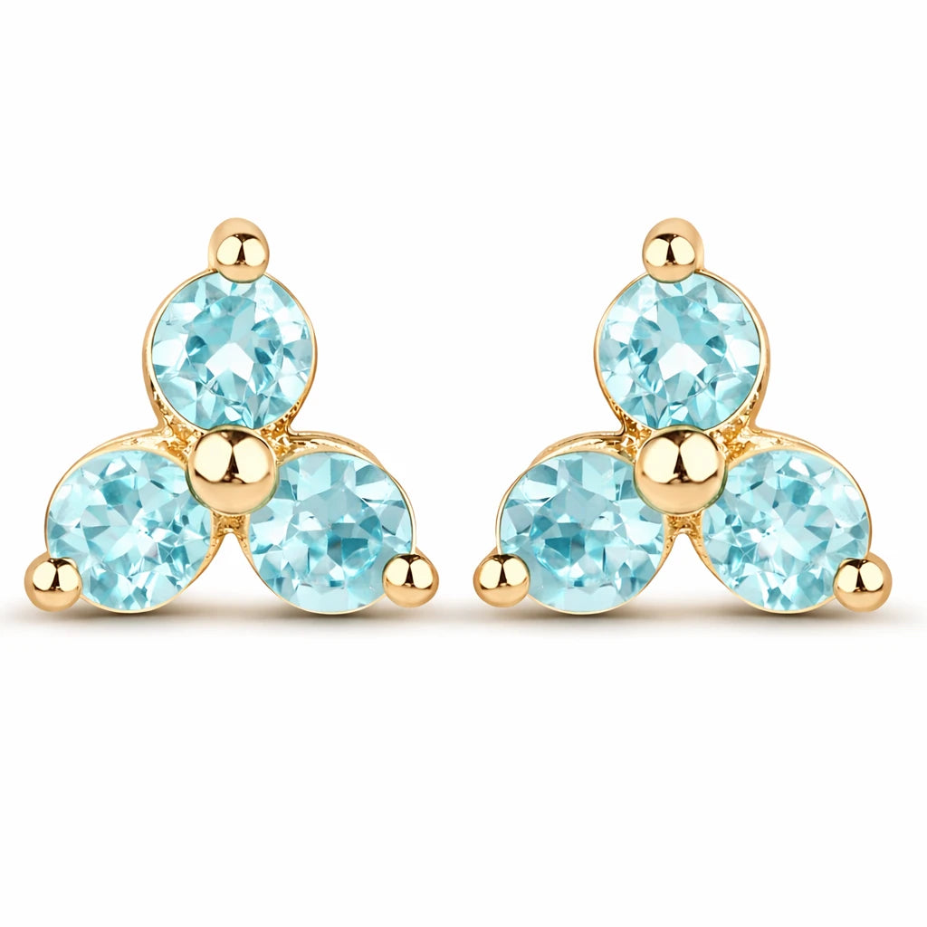 Round Prong Set Stud Earrings