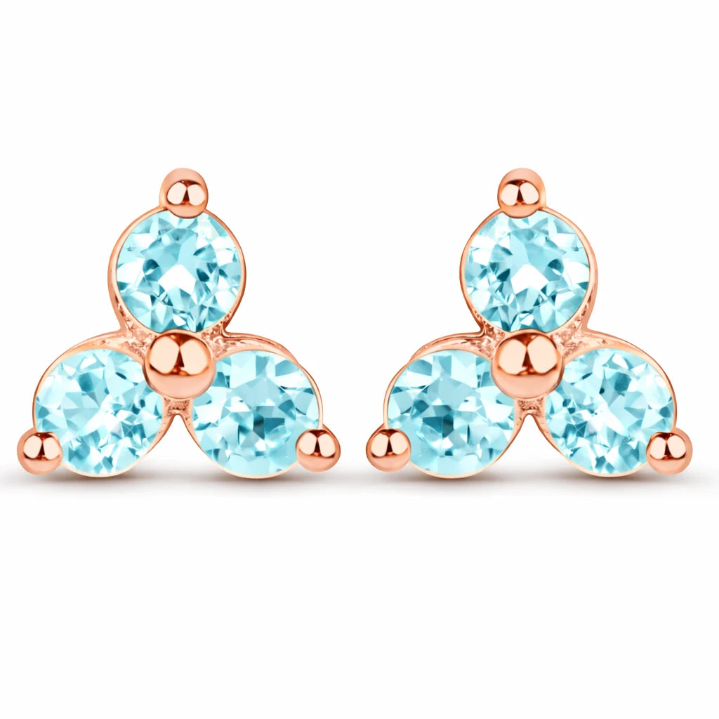 Round Prong Set Stud Earrings
