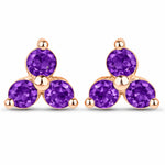 Round Prong Set Stud Earrings