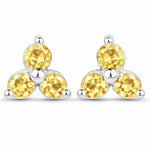 Round Prong Set Stud Earrings