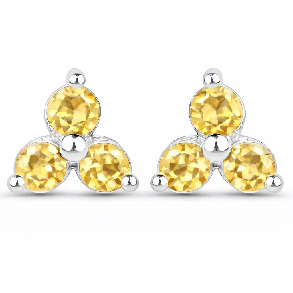 Round Prong Set Stud Earrings