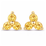Round Prong Set Stud Earrings