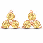 Round Prong Set Stud Earrings