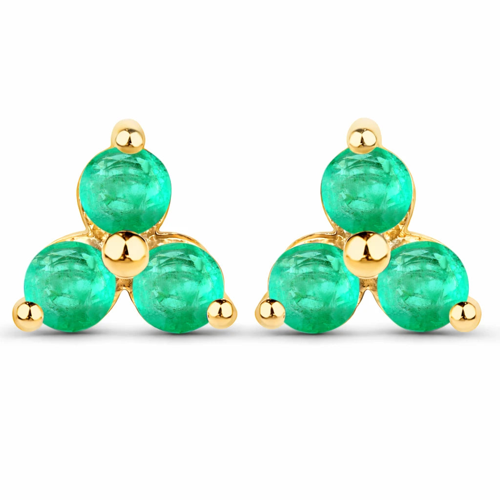 Round Prong Set Stud Earrings