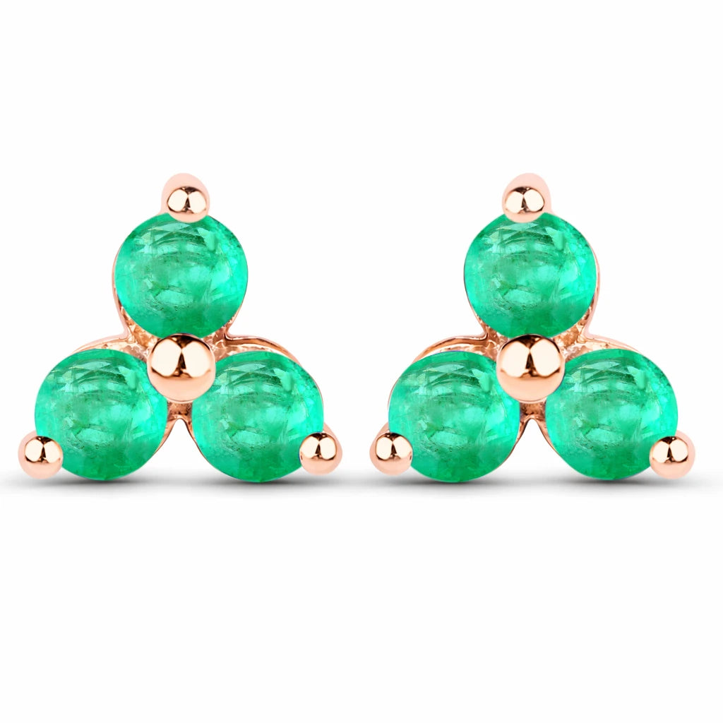 Round Prong Set Stud Earrings