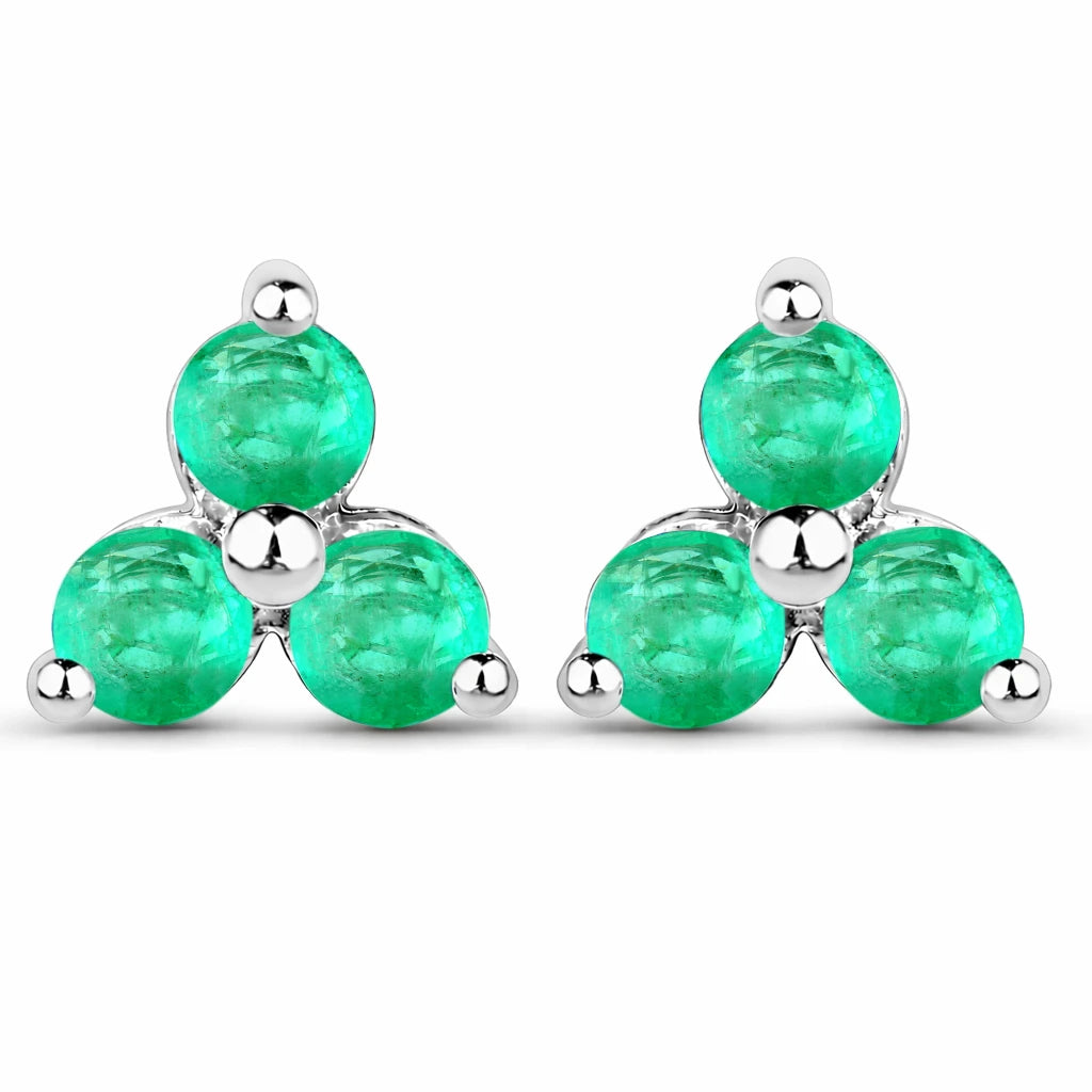 Round Prong Set Stud Earrings