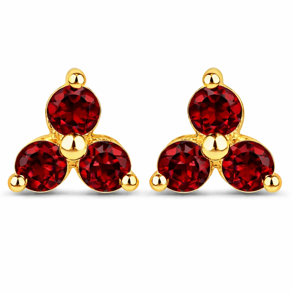 Round Prong Set Stud Earrings