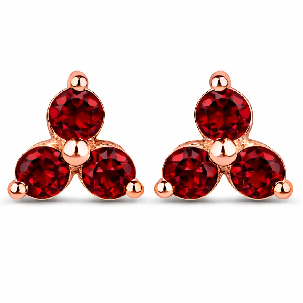 Round Prong Set Stud Earrings