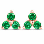 Round Prong Set Stud Earrings
