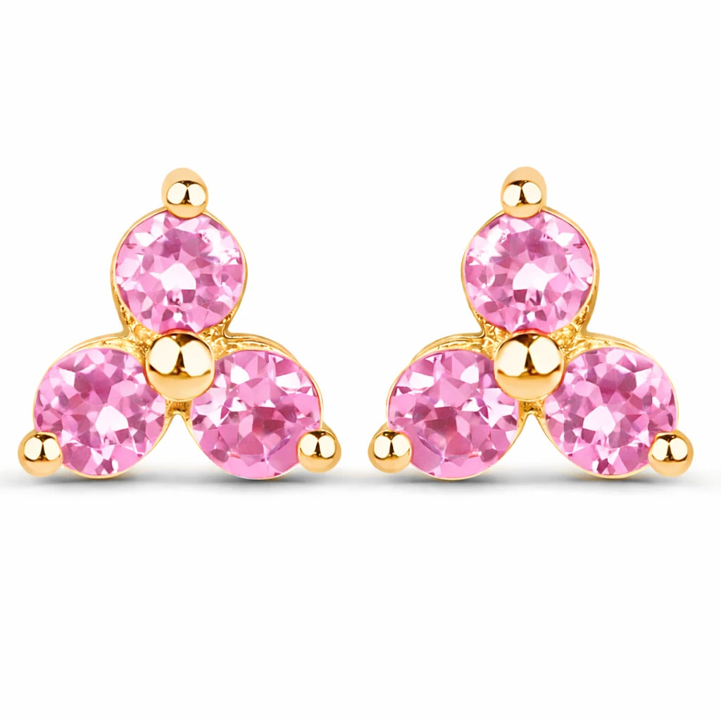 Round Prong Set Stud Earrings