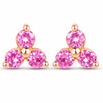 Round Prong Set Stud Earrings