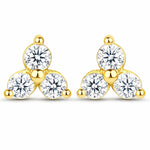 Round Prong Set Stud Earrings