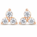 Round Prong Set Stud Earrings