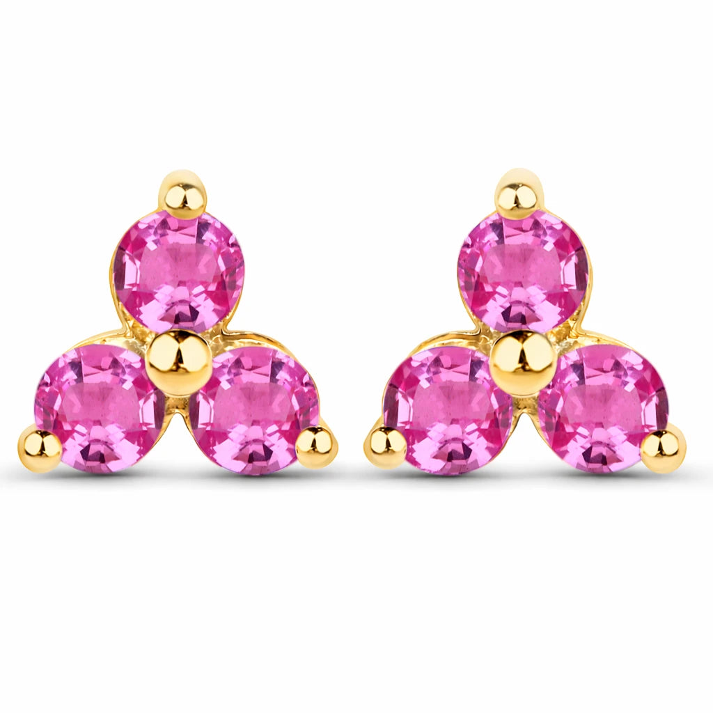 Round Prong Set Stud Earrings