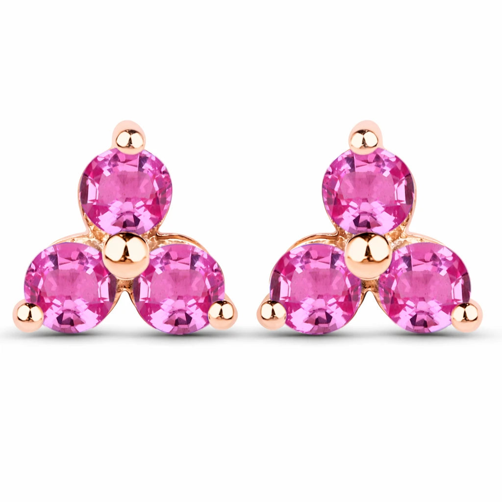 Round Prong Set Stud Earrings