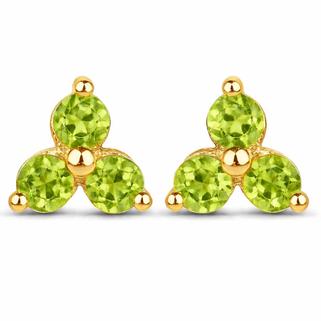 Round Prong Set Stud Earrings