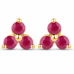 Round Prong Set Stud Earrings